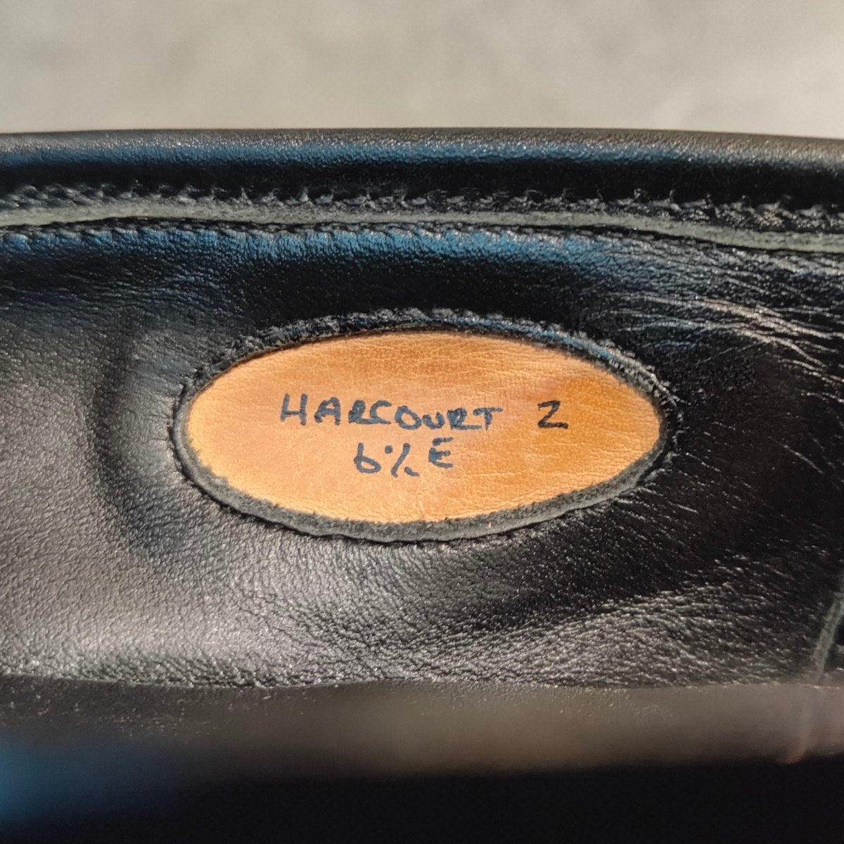 使用数回 【CROCKETT&JONES】クロケット&ジョーンズ ハーコート2 福島ティアモ雄介氏監修モデル ローファー カーフ ブラック サイズ UK6.5E 379ラスト 定価¥124,300-