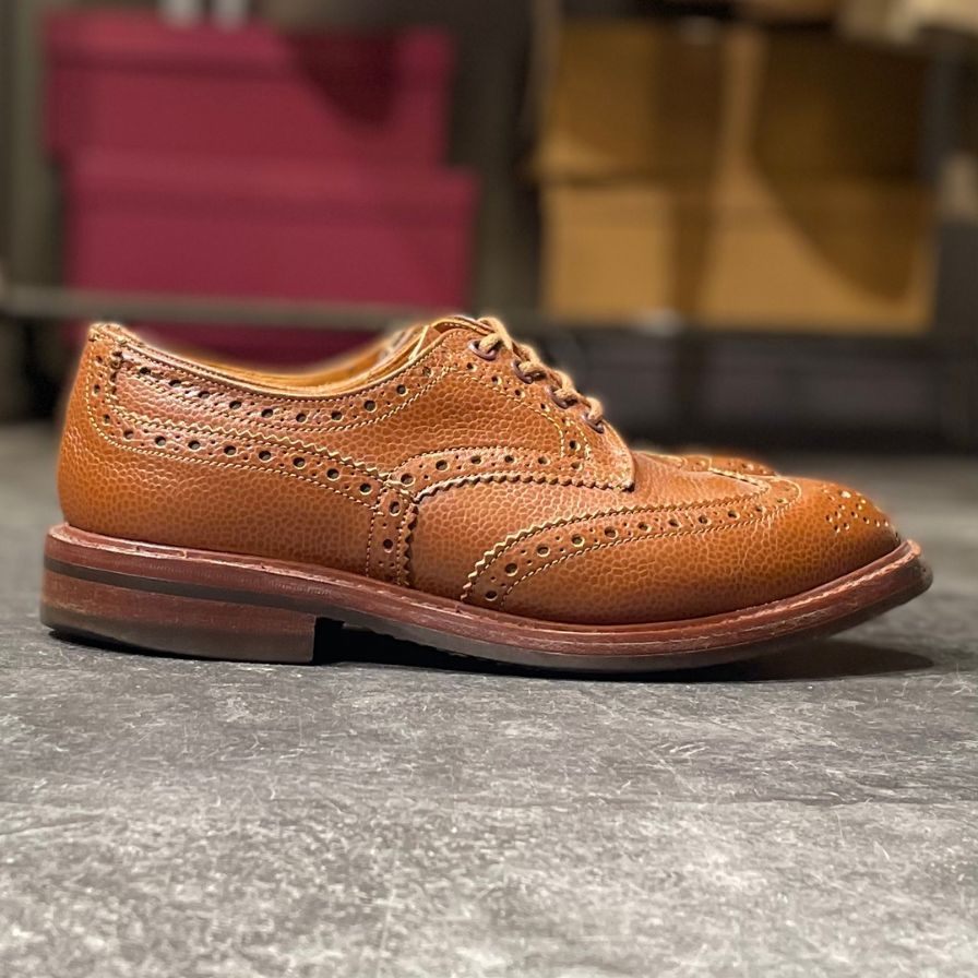 【Tricker's】トリッカーズ バートン グレインレザー ブラウン サイズ UK7.5