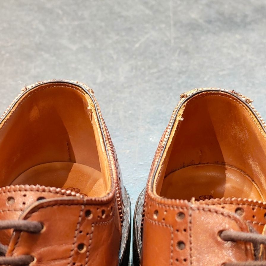 【Tricker’s】トリッカーズ ニューバリー フルブローグ カーフ ブラウン サイズUK6