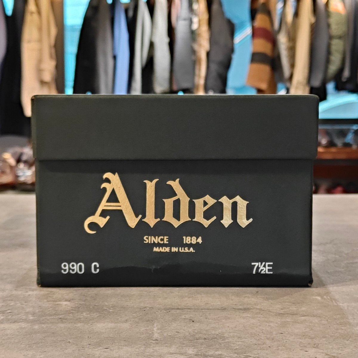 希少 美品【ALDEN】オールデン 990C プレーントゥ コードバン ダークバーガンディ サイズ US7.5E バリーラスト 参考定価 ALDEN990¥236,500-