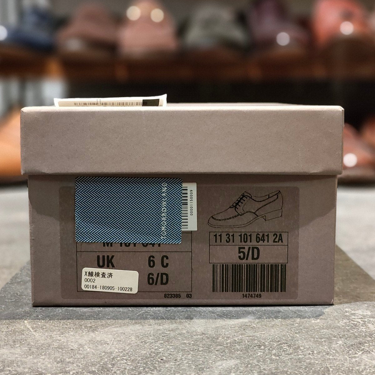 美品 【J.M.WESTON】ジェイエムウエストン 641 ゴルフ Uチップ ボックスカーフ ブラック サイズ UK5.5D 31ラスト 参考定価¥187,000-
