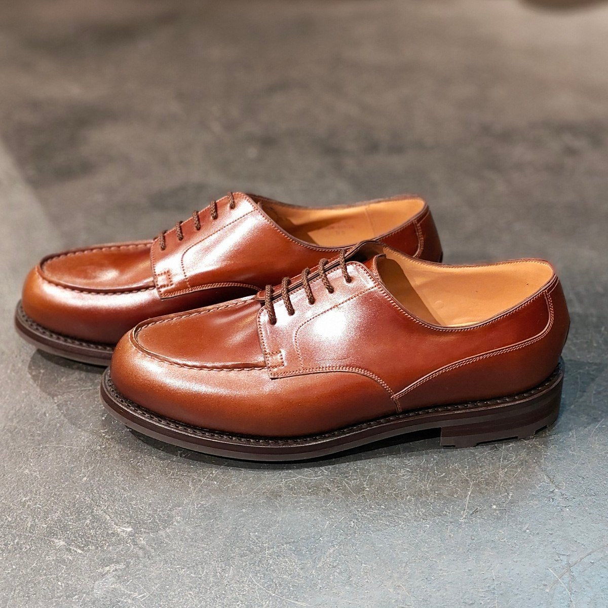 希少 新品未使用 【J.M.WESTON】ジェイエムウエストン 641 ゴルフ Uチップ コードバン コニャック サイズ UK7.5D 31ラスト