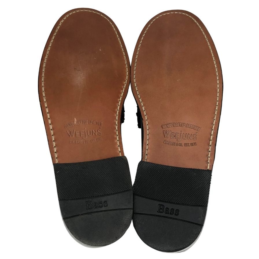新品未使用 【G.H.Bass&Co. 】 ジーエイチバス 11010H ラーソン ローファー カーフ ブラック×ホワイト サイズ US8 定価¥39,600-