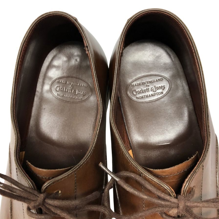 【CROCKETT&JONES】クロケット&ジョーンズ ビジネスシューズ カーフ ブラウン サイズ UK6E ラスト