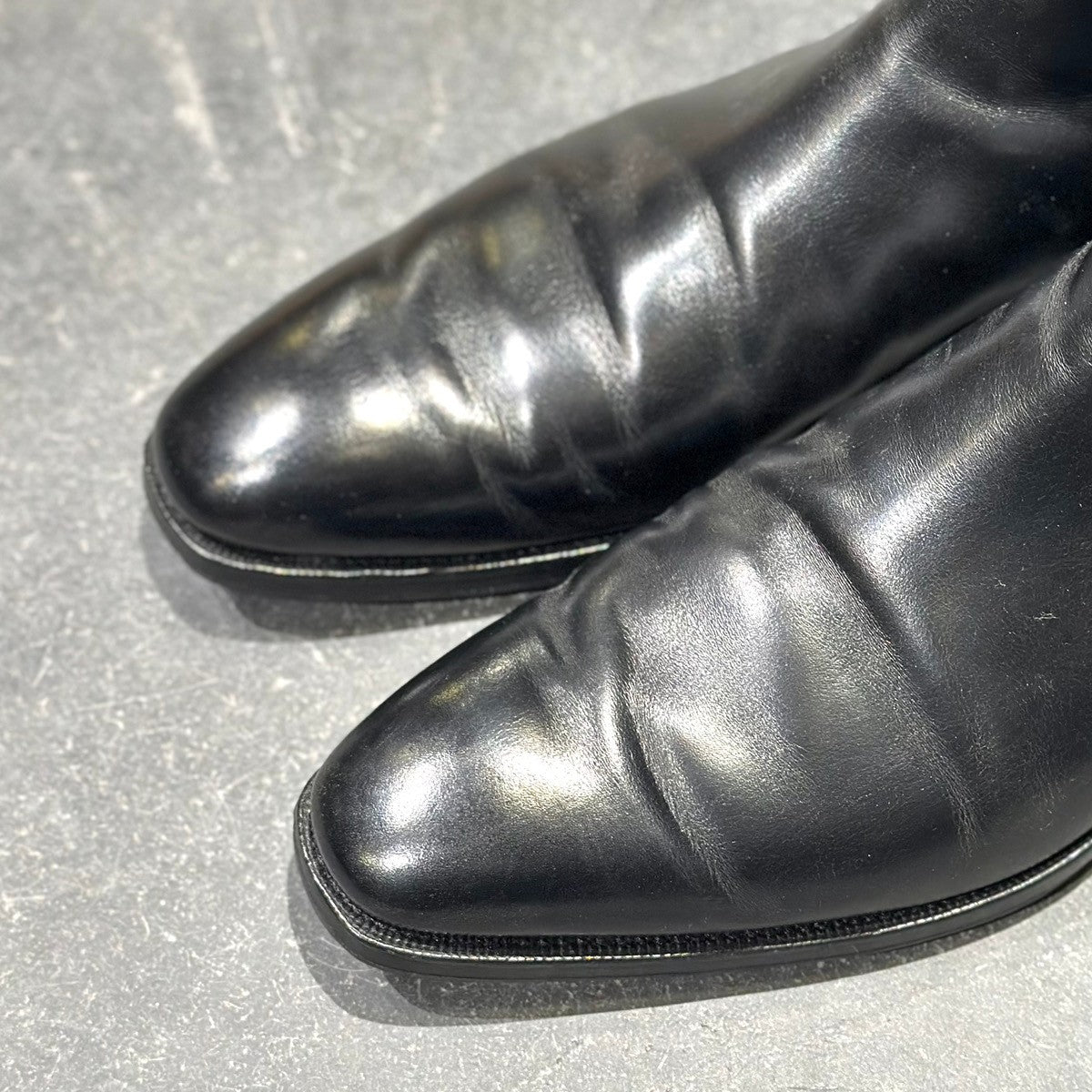 美品【CROCKETT&JONES】クロケット&ジョーンズ COWDRAY カウドレイ サイドゴアブーツ カーフ ブラック サイズUk8.5D 337ラスト