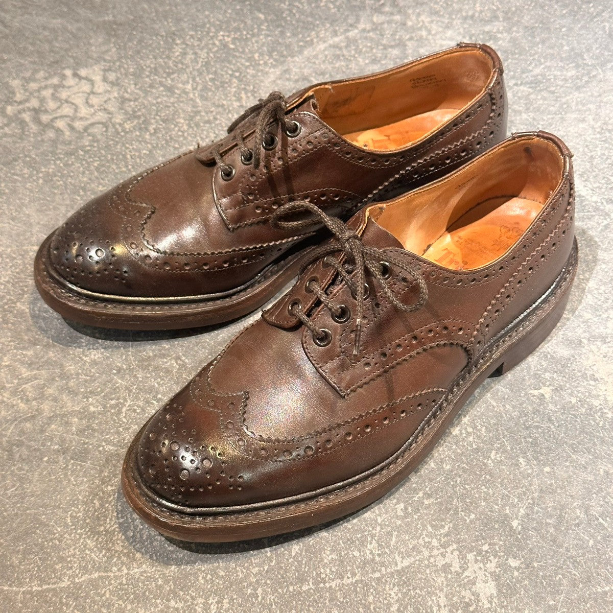 Tricker's】トリッカーズ バートン ウィングチップ カーフ