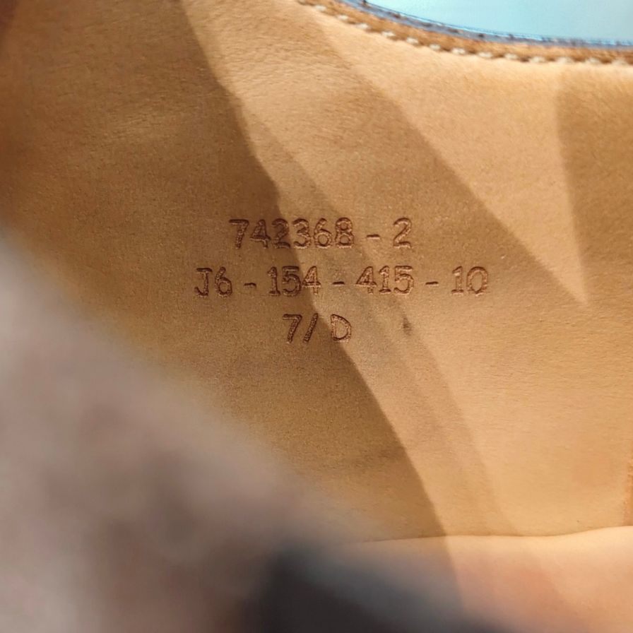 【J.M.WESTON】ジェイエムウエストン 415 ストレートチップ カーフ ブラウンサイズUK7.5D J6ラスト