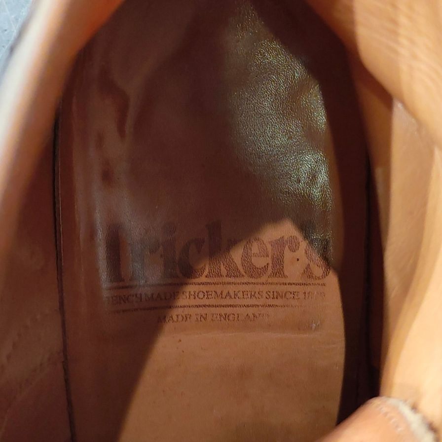 【Tricker’s】トリッカーズ モールトン ブーツ カーフ ベージュ サイズ UK8 参考定価¥132,000-