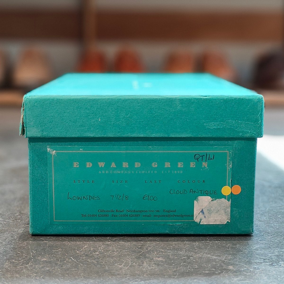 使用数回 【EDWARD GREEN】エドワードグリーン タッセルローファー ロウンズ カーフ クラウドアンティーク UK7.5E 100ラストLOWNDES