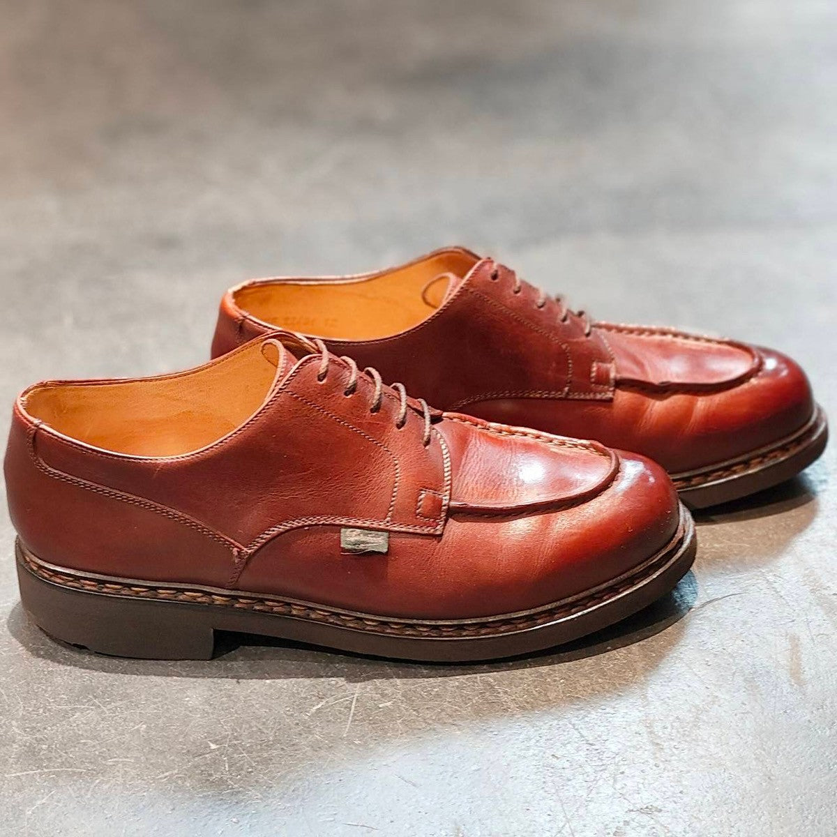※タグ欠損【Paraboot】パラブーツ シャンボード Uチップ カーフ ブラウン系 サイズ UK8.5
