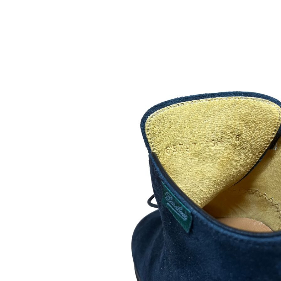 【PARABOOT】パラブーツ MUSSET 5ホールカットシューズ スエード ブラック サイズ 6