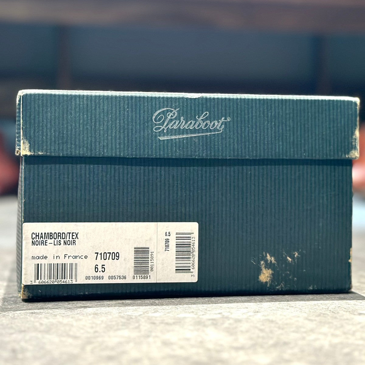 【Paraboot】パラブーツ シャンボード Uチップ カーフ ノワール ブラック サイズUK6.5