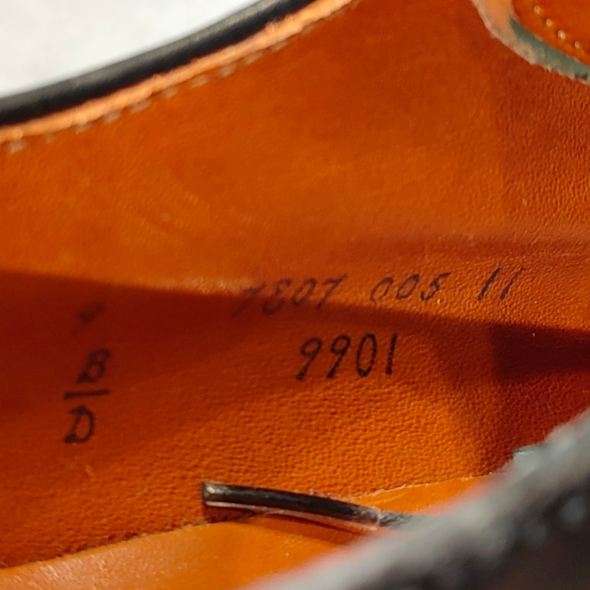使用数回【ALDEN】オールデン 9901 プレーントゥ コードバン ブラック サイズ US9D バリーラスト 参考定価¥220,000-