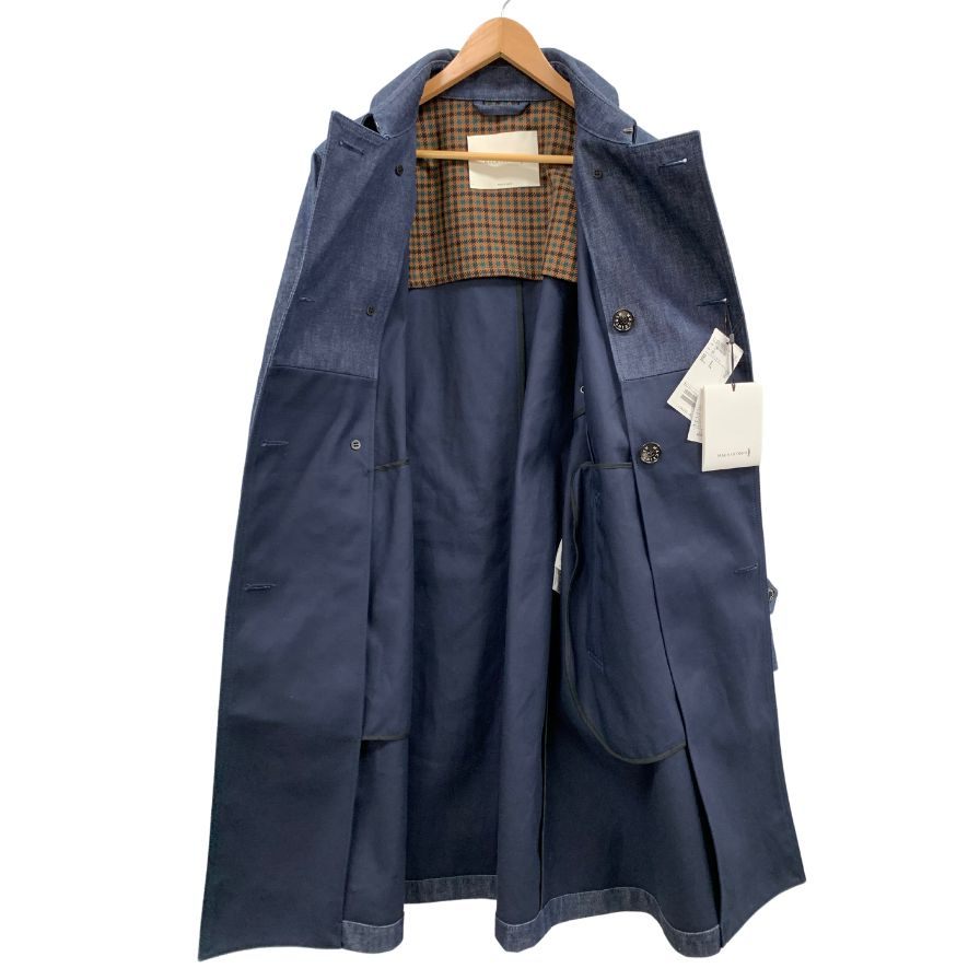 新品未使用【MACKINTOSH 】マッキントッシュ ビームスF別注 デニムトレンチコート モンクトン サイズ38 インディゴ