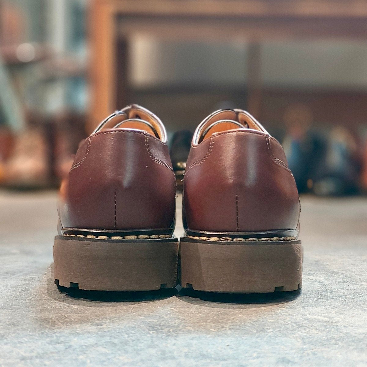 使用数回【Paraboot】パラブーツ シャンボード Uチップ リスレザー カフェ サイズ UK8.5 定価¥96,800-