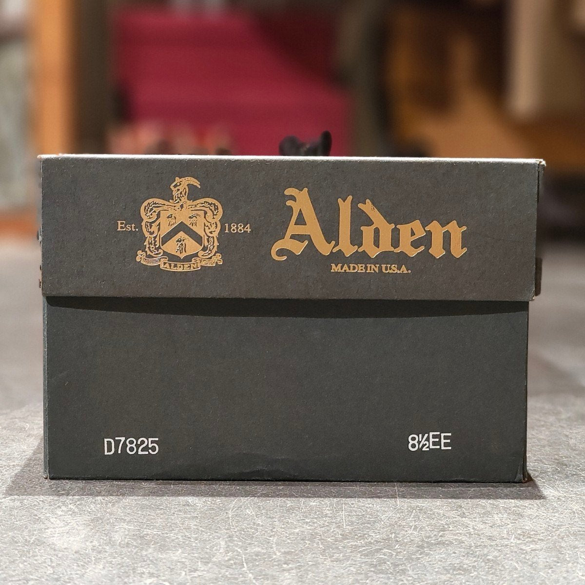 希少 使用数回【ALDEN】オールデン D7825 パンチドキャップトゥブーツ コードバン シガー サイズ US8.5EE バリーラスト