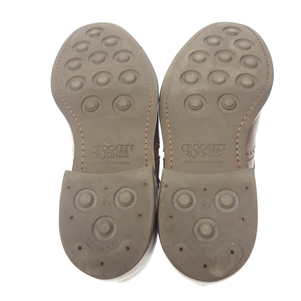 【CROCKETT&JONES】クロケット&ジョーンズ 8679 ペンブローク フルブローグ グレインレザー ブラウン UK7.5E 325ラスト PEMBROKE