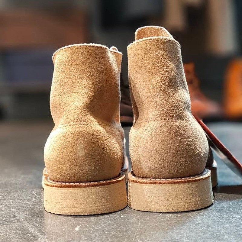 未使用品【REDWING】レッドウィング アイリッシュセッター 四角犬タグ ワークブーツ スエード ベージュ系 サイズ US7