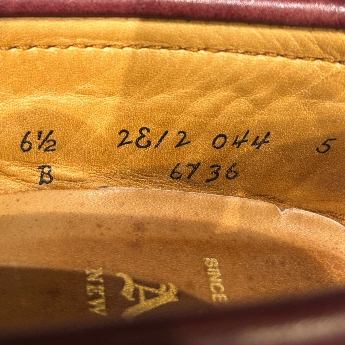 【ALDEN】オールデン ペニーローファー 6736 カーフ バーガンディ サイズ US6.5D バンラスト