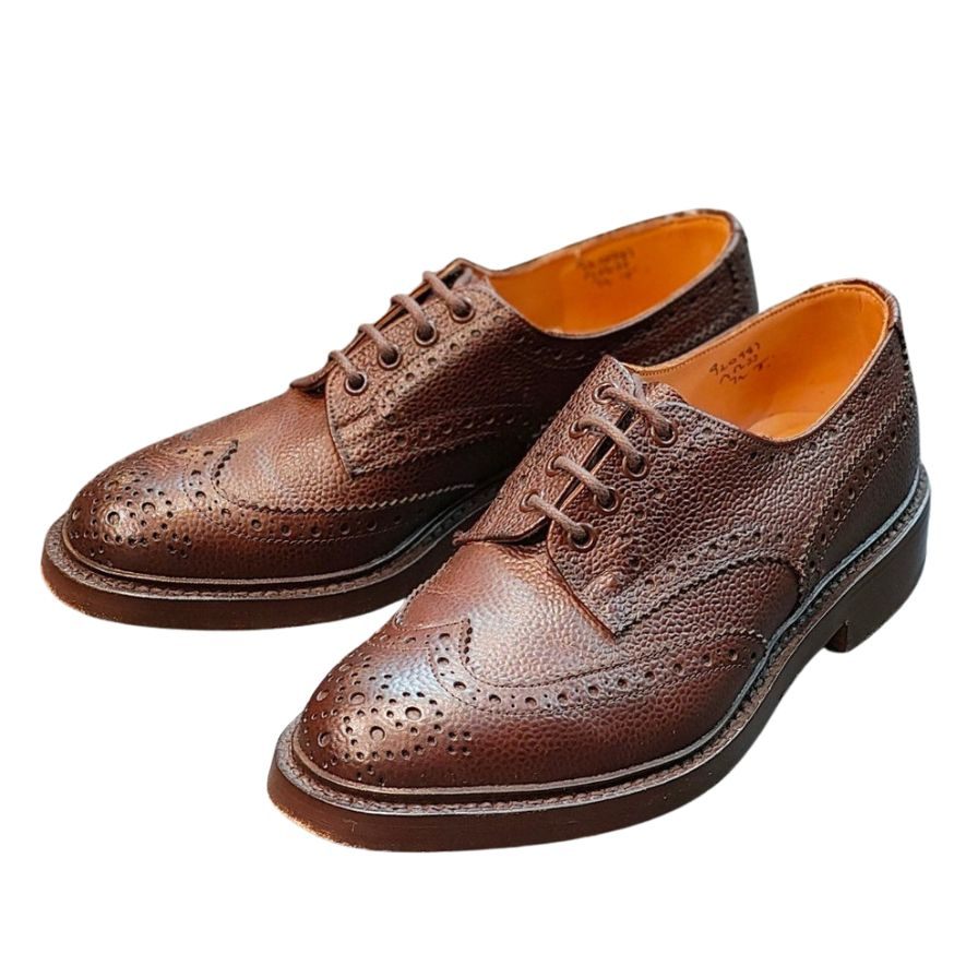【Tricker’s】トリッカーズ M5633 ビジネスシューズ シボレザー ブラウン(茶系) サイズ UK7.5 ラスト