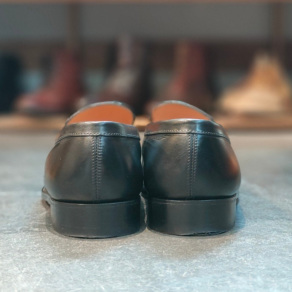 【J.M.WESTON】ジェイエムウエストン 180 シグニチャーローファー ボックスカーフ ブラック サイズ UK6.5D 41ラスト 定価¥151,800-