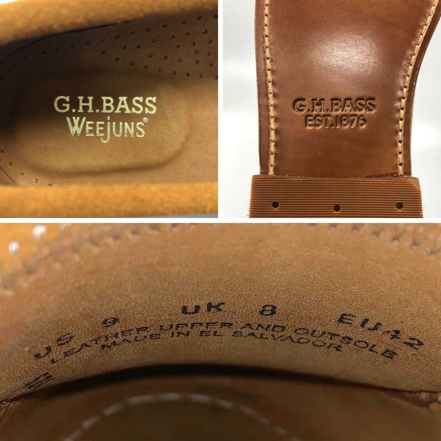 【G.H.Bass&Co.】ジーエイチバ ローファー タッセル ブラウン(茶系) サイズ 9 ラスト