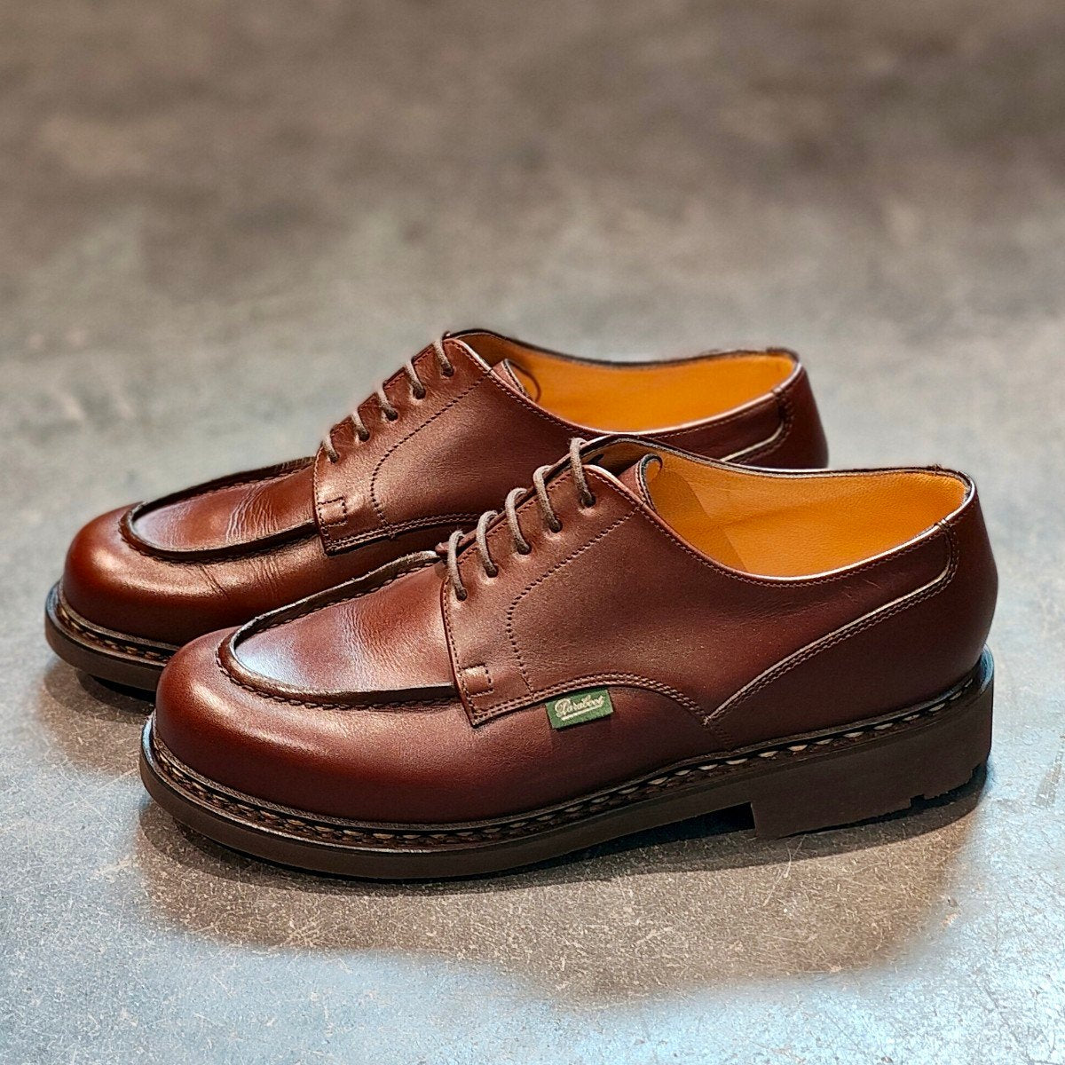 使用数回【Paraboot】パラブーツ シャンボード Uチップ リスレザー カフェ サイズ UK8.5 定価¥96,800-