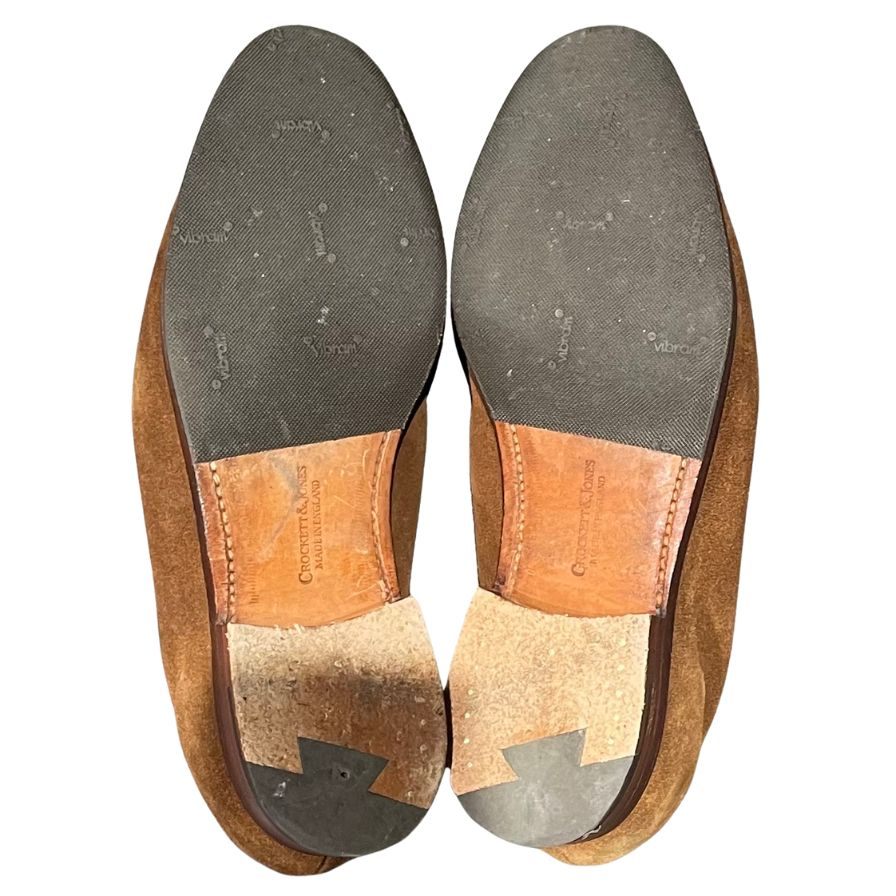【CROCKETT&JONES】クロケット&ジョーンズ ローファー スエード ブラウン(茶系) サイズ UK5.5E ラスト