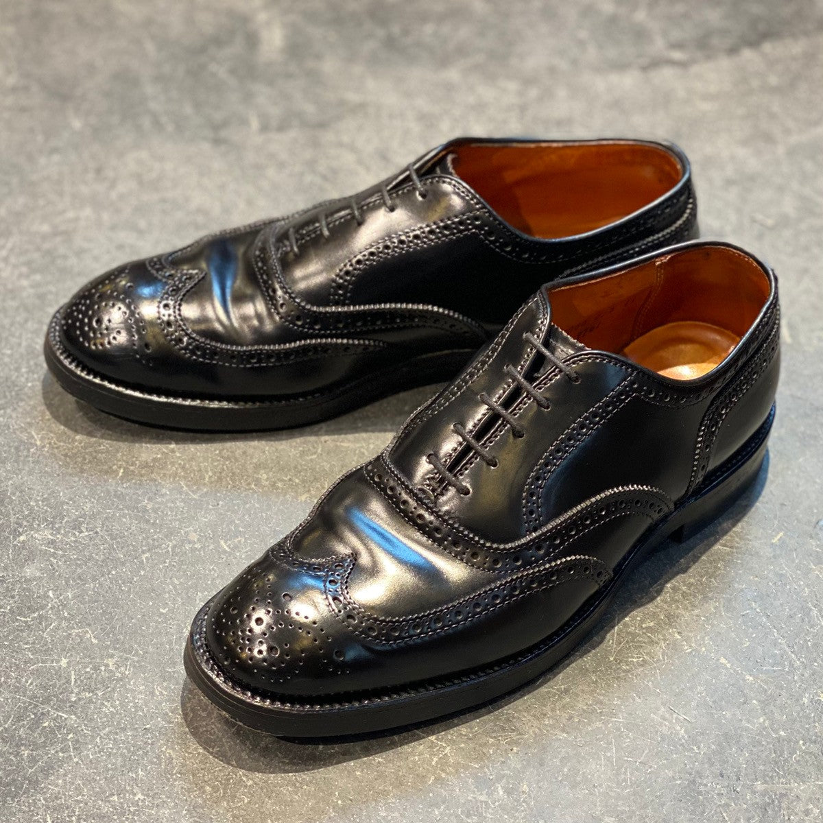 【ALDEN】オールデン ウイングチップ 9741 コードバン ブラック サイズ US8D ラスト