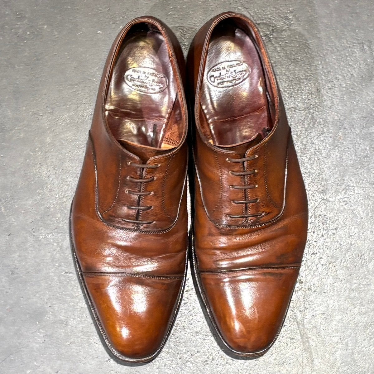 【CROCKETT&JONES】クロケット&ジョーンズ オードリー3 ストレートチップ カーフ ブラウン サイズ UK9E