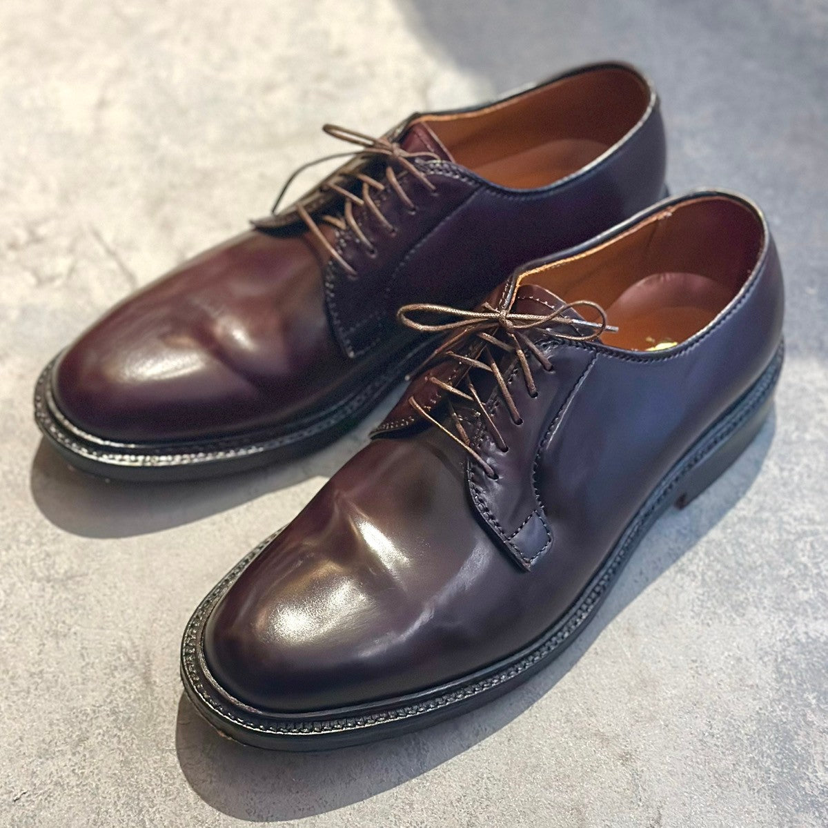 美品　alden 990 オールデン　コードバン　size8.5D バーガンディ ALDENオールデン990 サイズ8.5