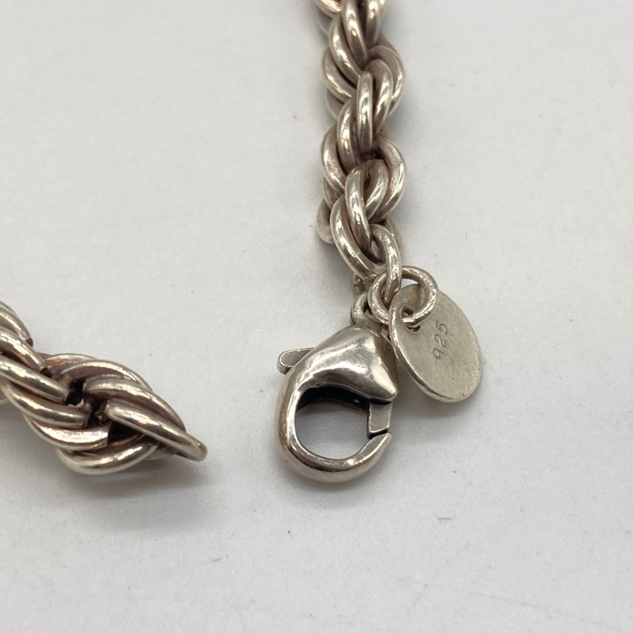 【TIFFANY & CO.】ティファニー ツイストチェーンブレスレット SV925 シルバー