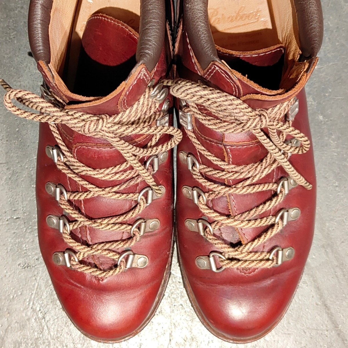 【Paraboot】パラブーツ アヴォリアーズ トレッキングブーツ カーフ バーガンディ サイズ UK6.5