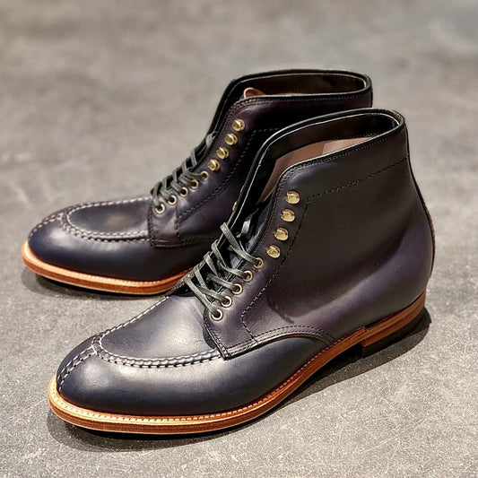 希少 新品未使用 【ALDEN】オールデン バーニーズニューヨークt別注 N3805H NST タンカーブーツ クロムエクセル ネイビー サイズUS7D モディファイドラスト