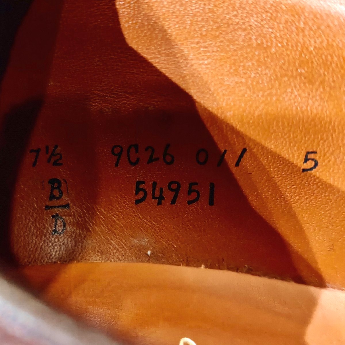 希少 使用数回【ALDEN】オールデン 125周年記念限定モデル 54951 Vチップ コードバン ダークブラウン サイズUS7.5D モディファイドラスト