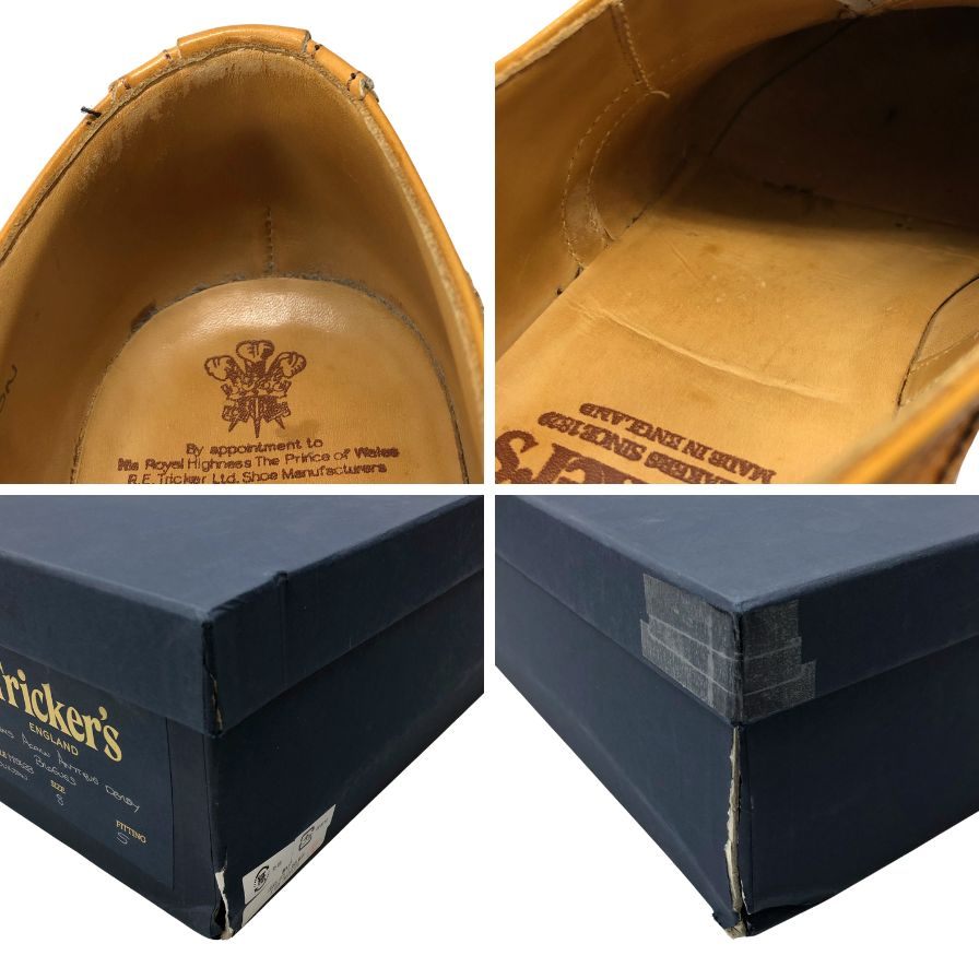 【Tricker`s】トリッカーズ M5633 ビジネスシューズ バートン ベージュ サイズ 8 ラスト