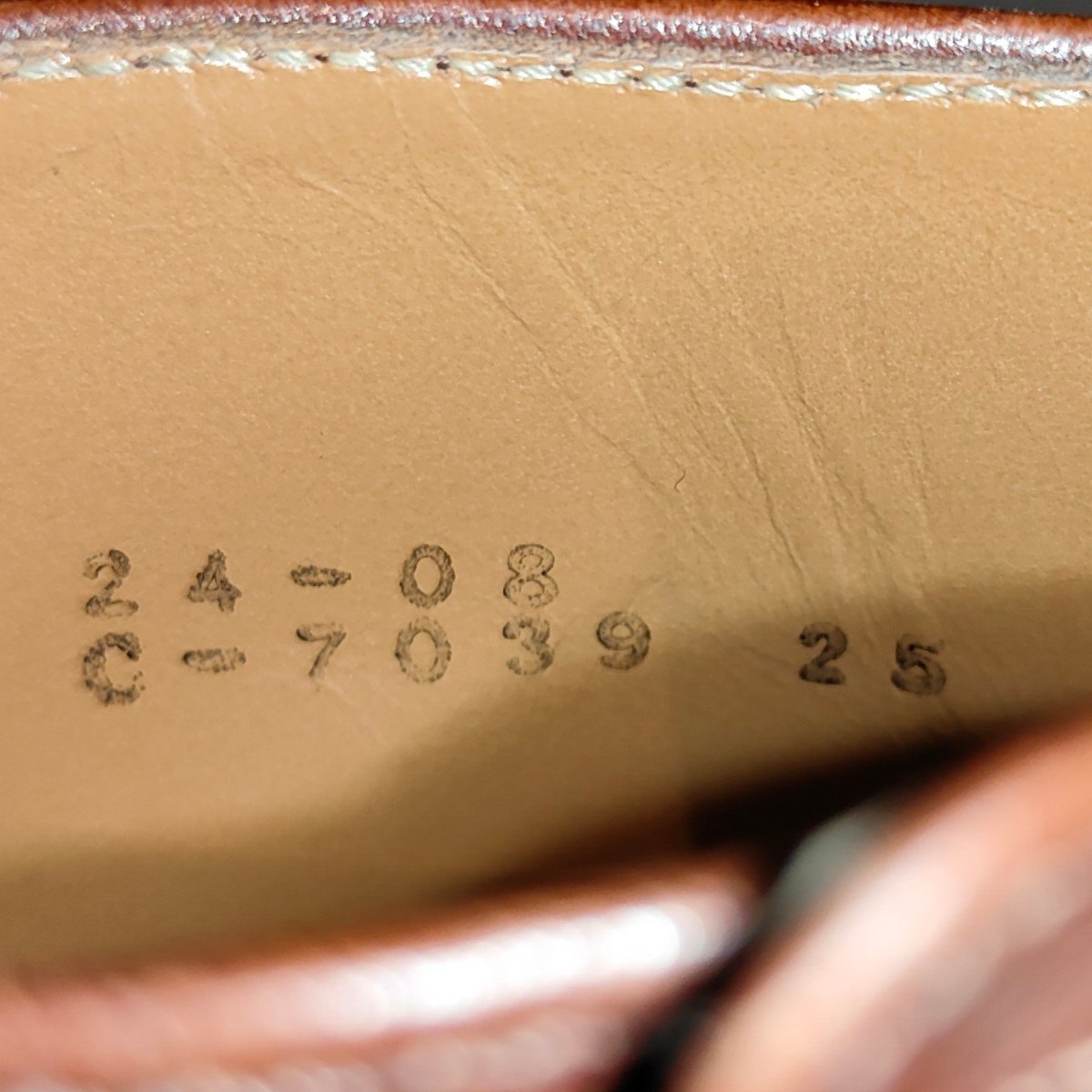 【chausser】ショセ ボタンブーツ C-7039 カーフ ブラウン サイズ25