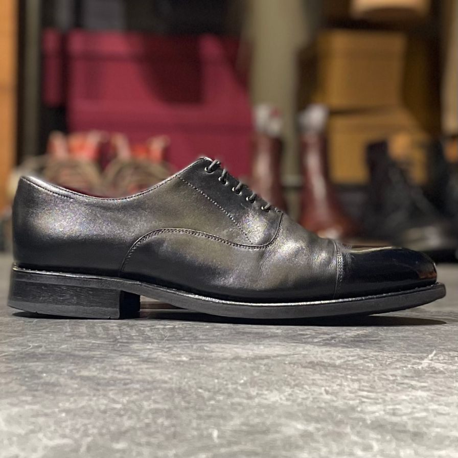 【PARABOOT】パラブーツ クレマンソー ストレートチップ カーフ ブラック サイズ UK8