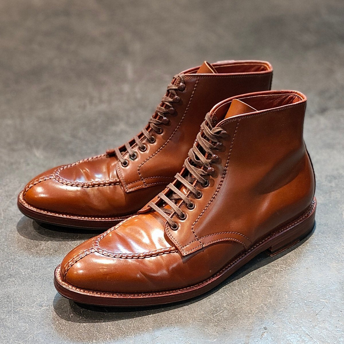 希少 使用数回 【ALDEN】オールデン The Shoe Mart別注 4030 NST タンカーブーツ コードバン ラベロ サイズUS9D アバディーンラスト