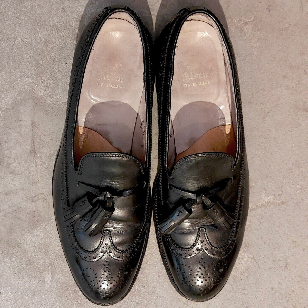 【ALDEN】オールデン 551 タッセルローファー  ロングウィング カーフ ブラック サイズUS9.5D アバディーンラストラスト