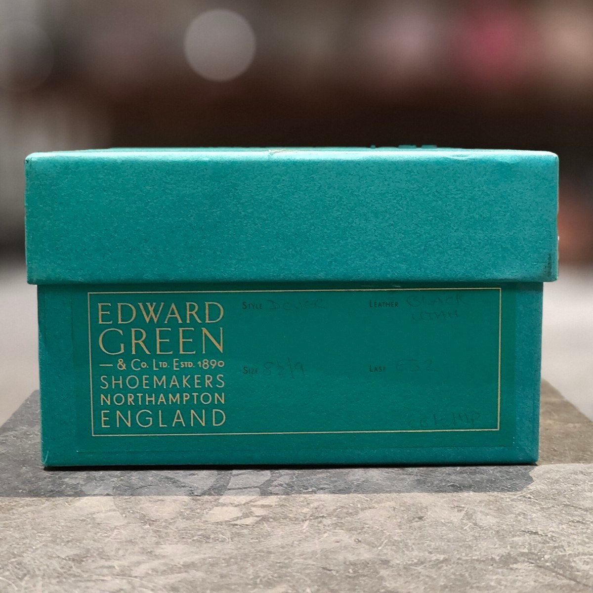 使用数回【EDWARD GREEN】エドワードグリーン ドーバー Uチップ ユタカーフ ブラック サイズ UK8.5E 32ラスト 参考定価¥324,500-