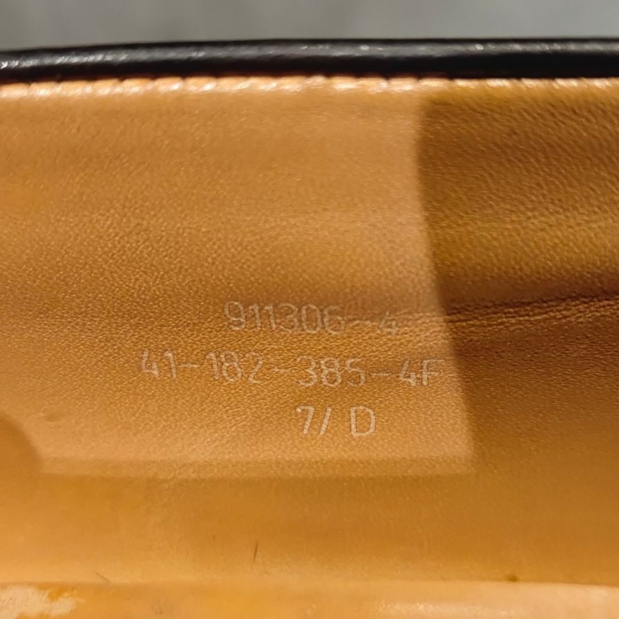 【J.M.WESTON】ジェイエムウエストン レザーシューズ シグネチャー ローファー トリプルソール 385 ボックスカーフ ブラック UK7.5D