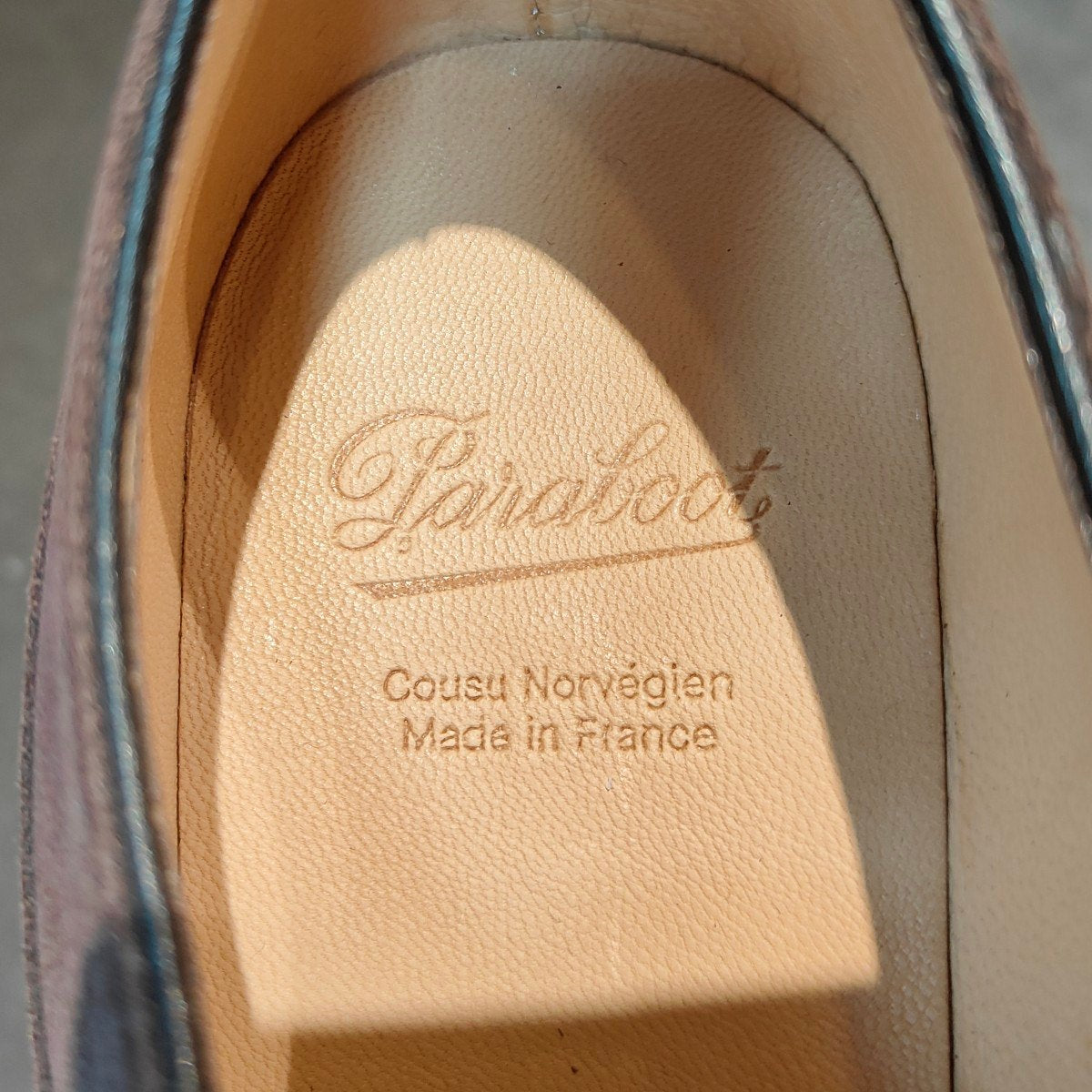 新品未使用 【Paraboot】パラブーツ アヴィニョン Uチップ スエード ダークブラウン サイズ UK7.5 定価¥94,600-