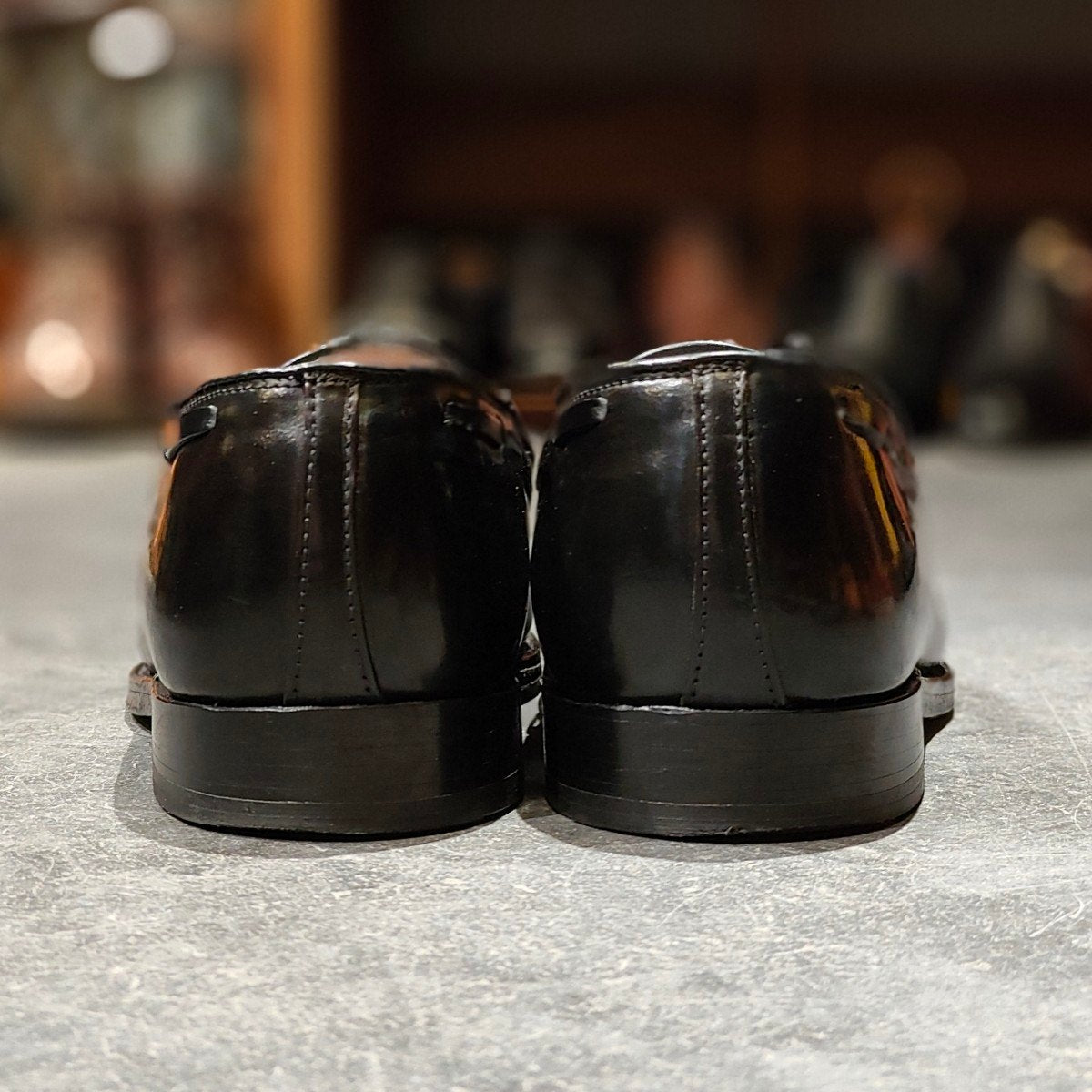 極美品 【ALDEN】オールデン 664 タッセルローファー コードバン ブラック サイズUS9D アバディーンラスト 参考定価¥217,800-
