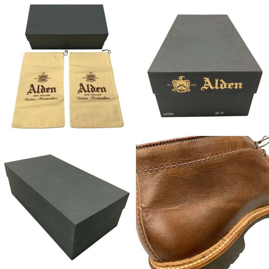 【ALDEN】オールデン 13783 ブーツ カーフ ブラウン(茶系) サイズ 10 ラスト