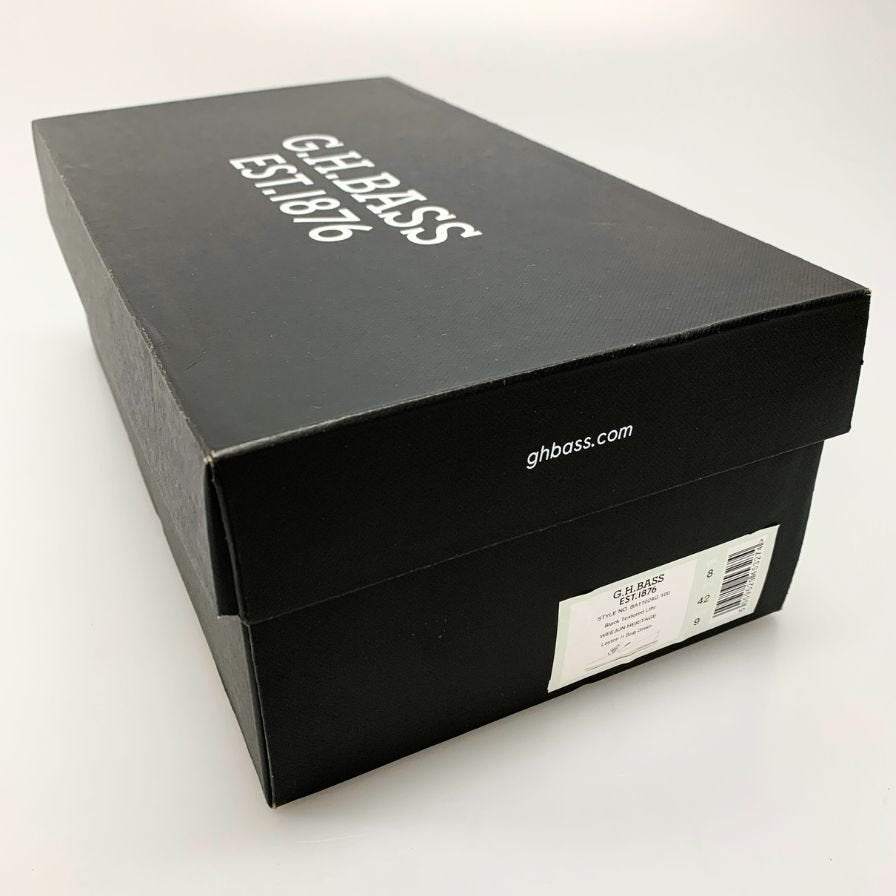 【G.H.Bass&Co.】ジーエイチバス ローファー シボレザー ブラック(黒) サイズ 9 ラスト