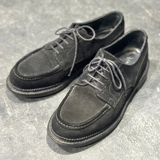 極美品【J.M.WESTON】ジェイエムウエストン C41 ユージーン ゴルフ スエード ブラック サイズ7C 1Gラスト