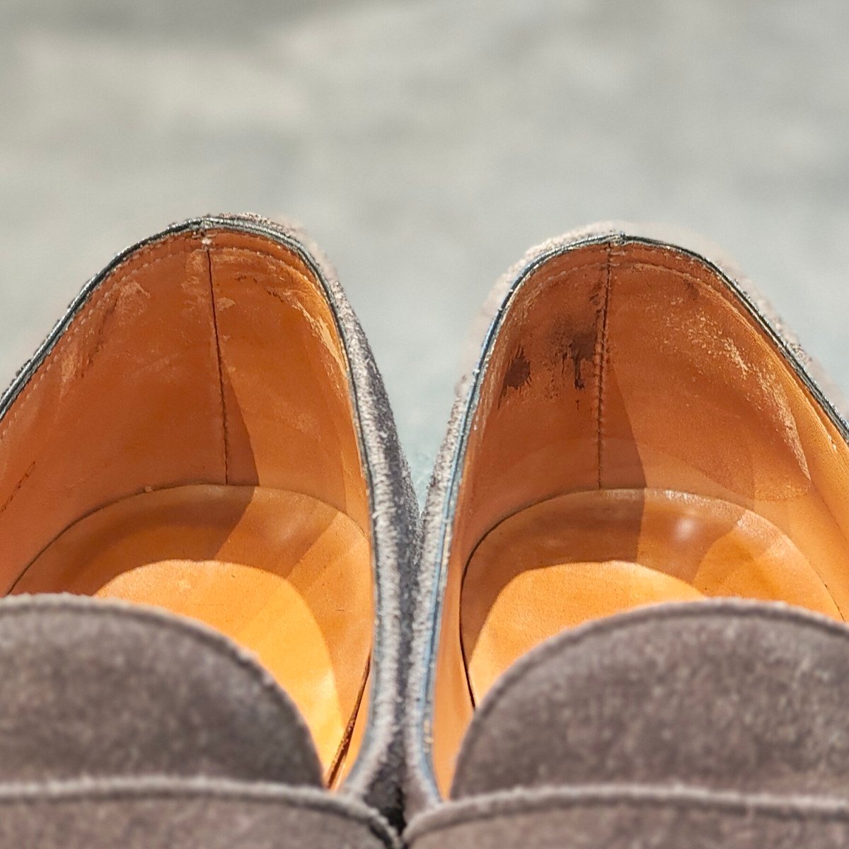 【JOHN LOBB】ジョンロブ ロペス ローファー スエード グレー サイズ UK6E 4395ラスト 参考定価¥269,500-
