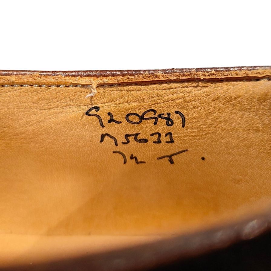 【Tricker’s】トリッカーズ M5633 ビジネスシューズ シボレザー ブラウン(茶系) サイズ UK7.5 ラスト