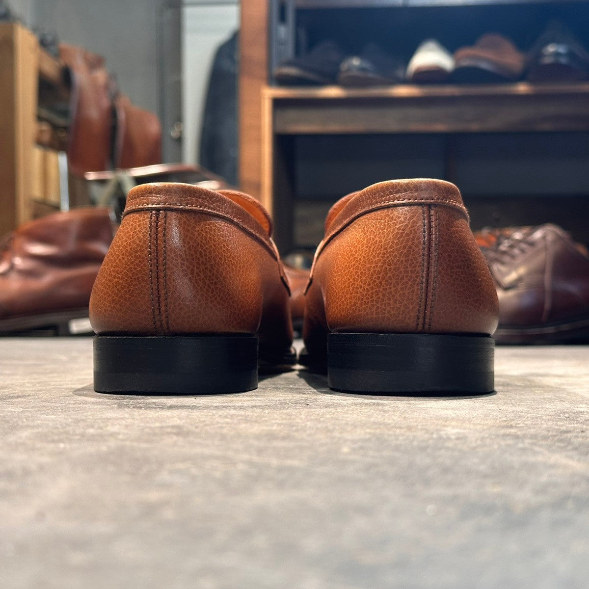 希少【J.M.WESTON】ジェイエムウエストン 180 シグニチャー ローファー チェルケス ブラウン UK5.5C 41ラスト